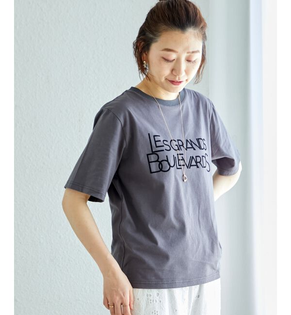 「《手洗い可能》Les Grands BoulevardsロゴTシャツ」|Tシャツ・カットソー|