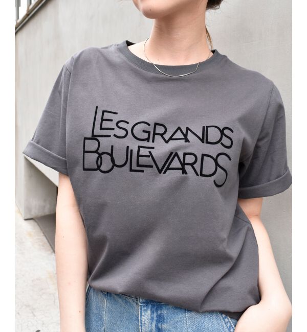  「《手洗い可能》Les Grands BoulevardsロゴTシャツ」|Tシャツ・カットソー|