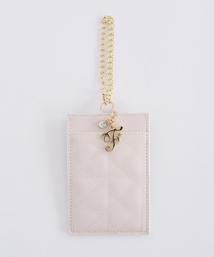 Maison de FLEUR「Fチャームキルティングパスケース」|その他|ピンク
