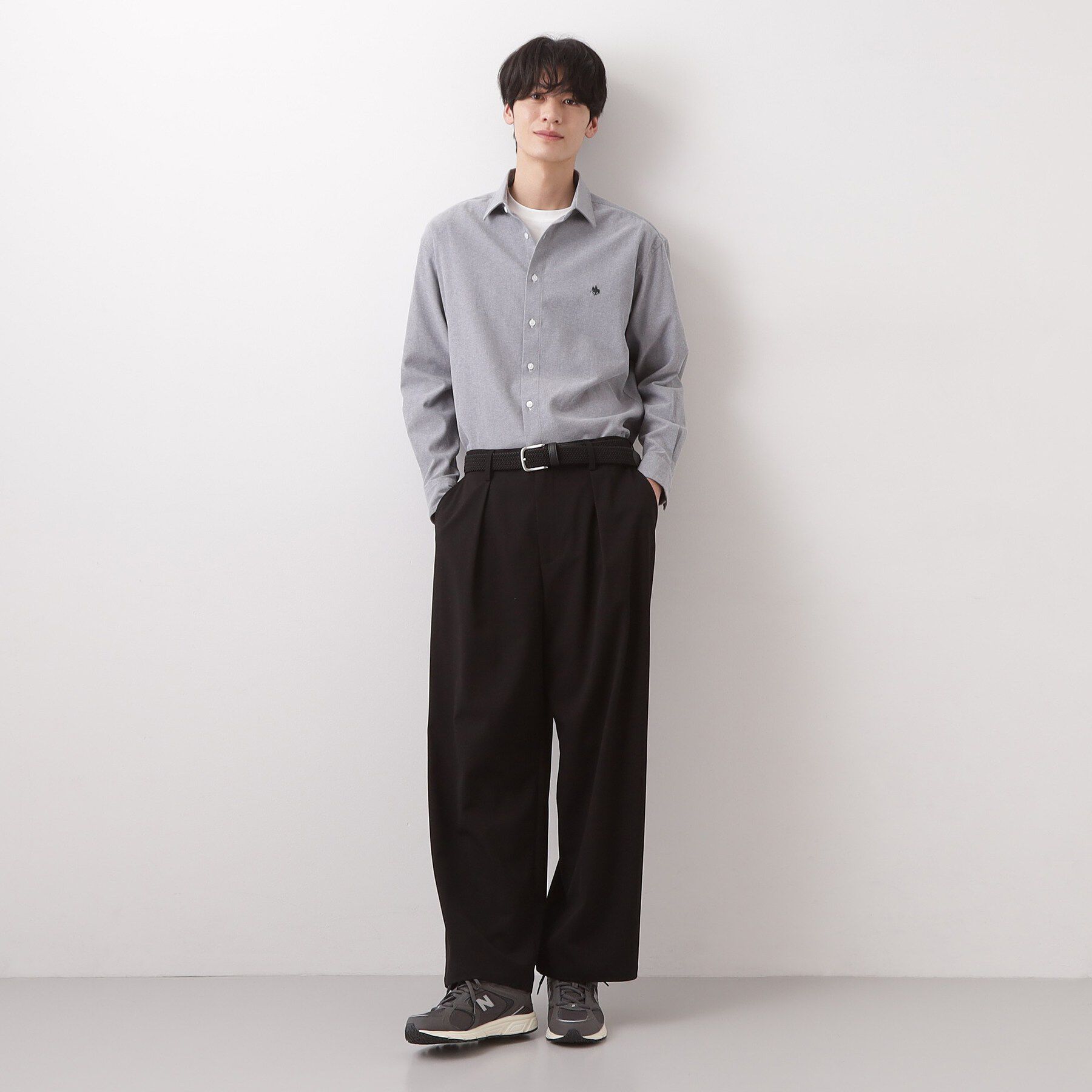 THE SHOP TK「【POLO BCS 別注】 アソート長袖シャツ ストライプ／グレー／デニム」|シャツ・ブラウス|