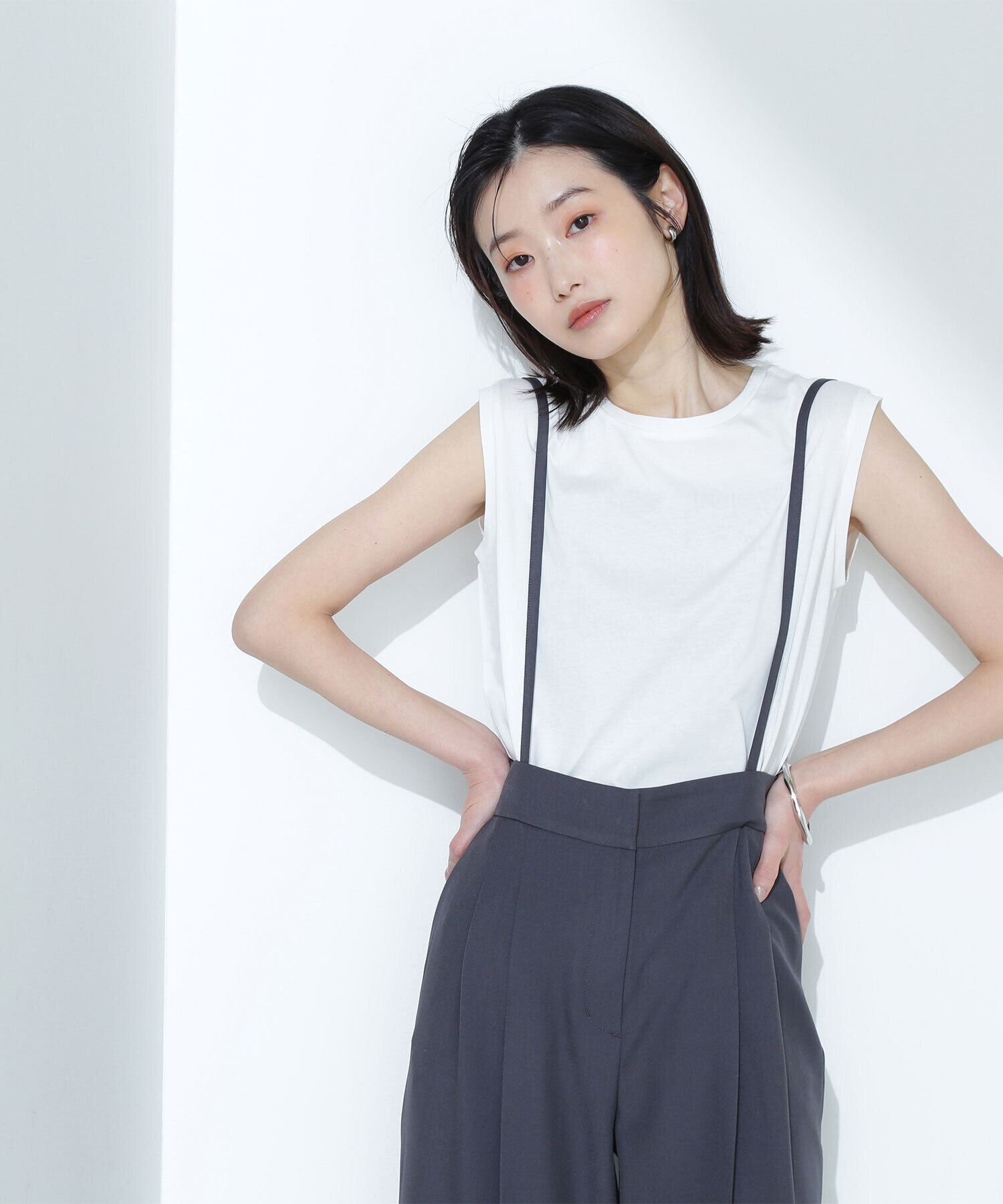  「メタルプレートノースリーブカットソー」|Tシャツ・カットソー|オフホワイト1