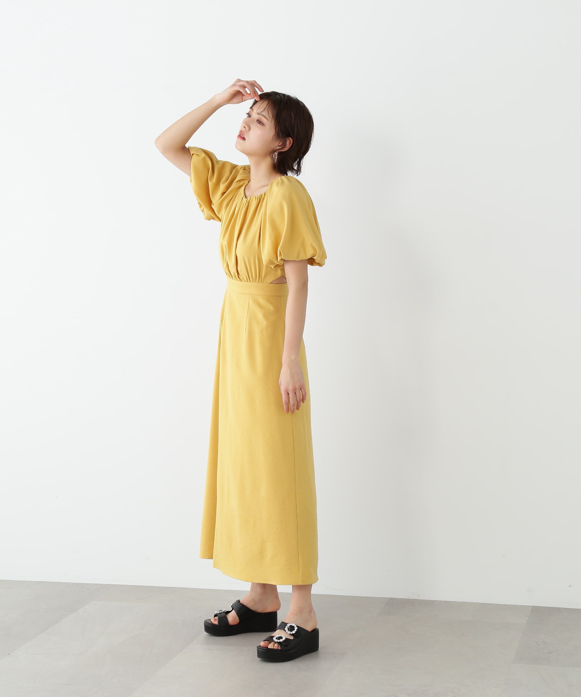  「ハダミセカラーマキシワンピース」|ワンピース|