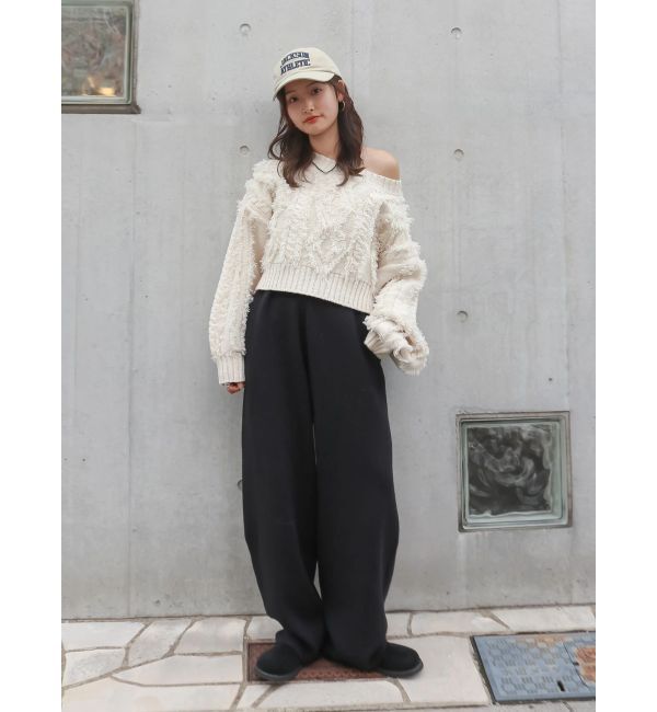 Ungrid「カシミヤ混ニットパンツ」|その他|