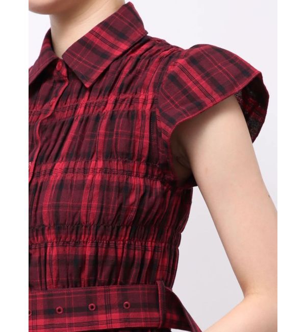 jouetie「シャーリングシャツワンピース」|ワンピース|