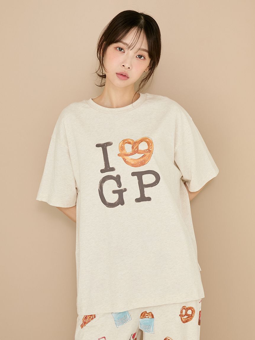 gelato pique「NYブランチワンポイントTシャツ」|ルームウェア|OATMEAL