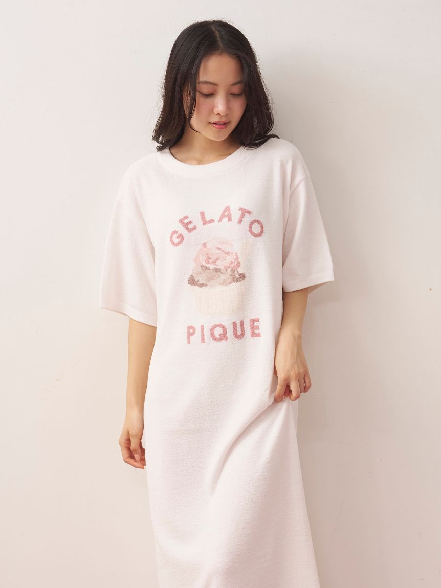 gelato pique「モチーフ柄ジャガードワンピース」|ルームウェア|