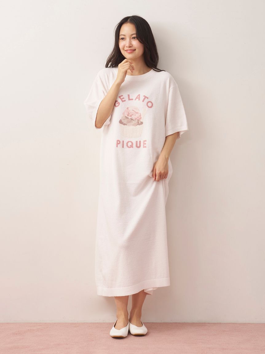 gelato pique「モチーフ柄ジャガードワンピース」|ルームウェア|