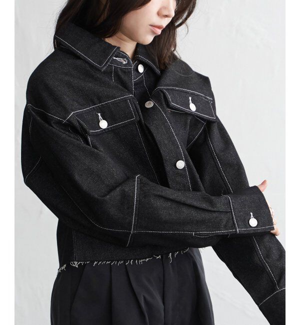 VENCE share style「リジットデニムショートジャケット」|その他|