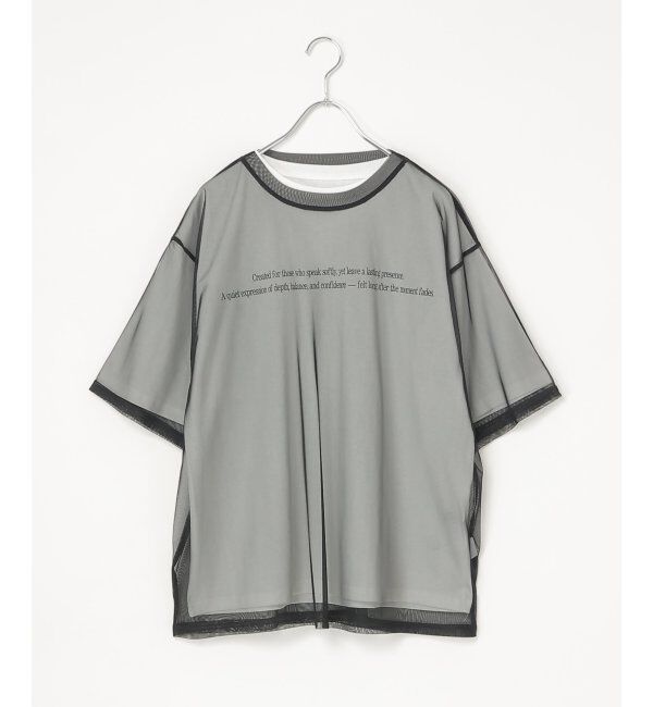 VENCE share style「【2点セット】Tシャツ&times;チュールトップス」|Tシャツ・カットソー|