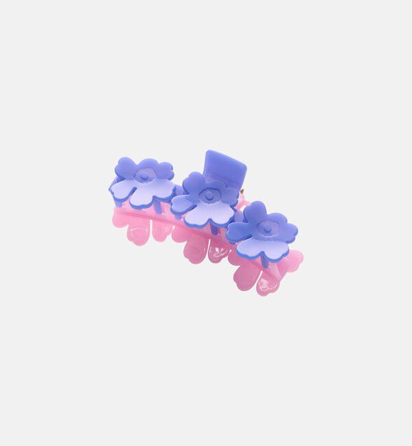 Marimekko「Mini Unikko Hair Clip Two-Tone」|その他|ダークブルー&times;ピンク