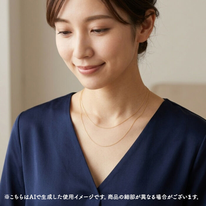BACKYARD FAMILY「金 ネックレス 18金 通販 日本製 ネックレスチェーン チェーンネックレス 18K 長さ40cm」|その他|