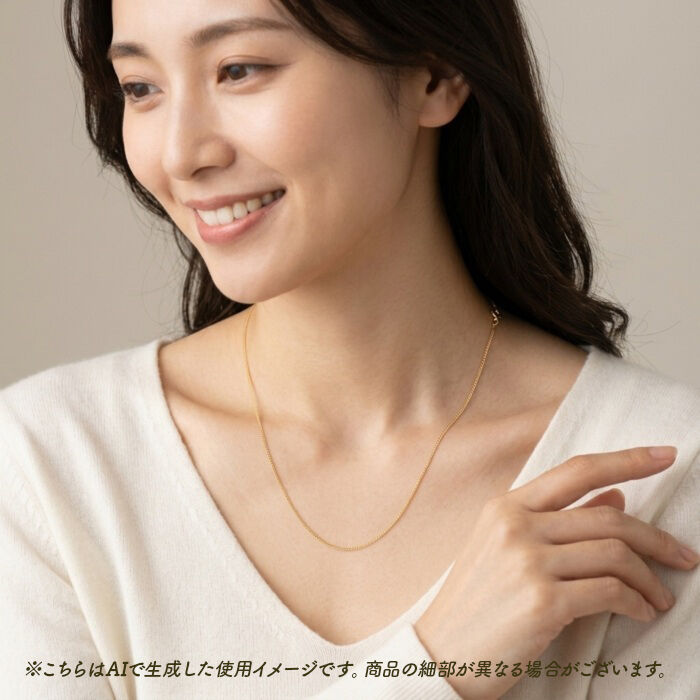 BACKYARD FAMILY「金 ネックレス 18金 通販 日本製 ネックレスチェーン チェーンネックレス 18K 長さ50cm」|その他|
