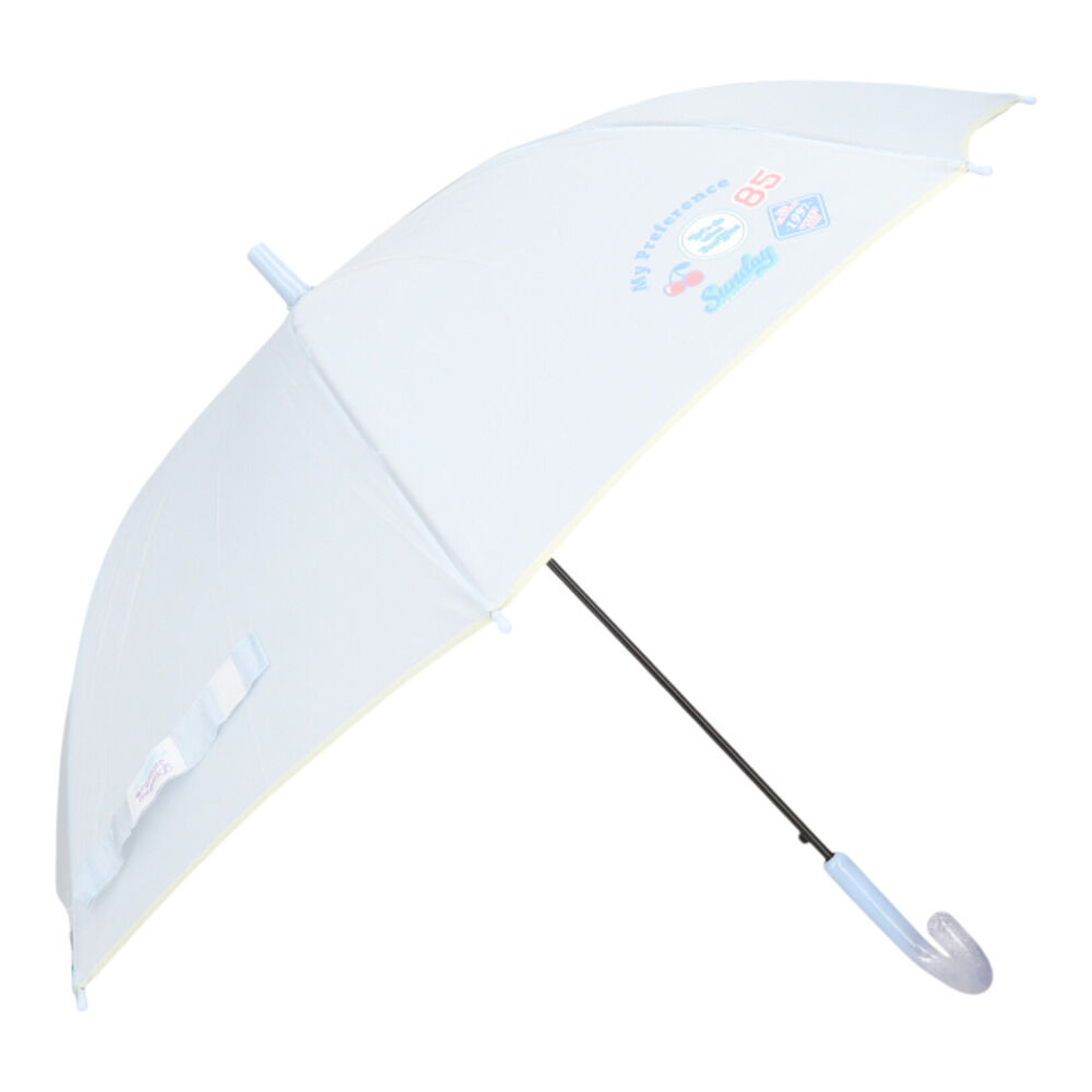 BACKYARD FAMILY「傘 キッズ 55cm 通販 55センチ キッズ傘 子供用傘 ビニール傘 子ども用傘 雨傘 長傘」|傘|ブルー1