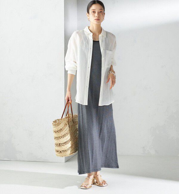 SHIPS for women「【SHIPS別注】miller:〈洗濯機可能〉ボーダー タンクトップ ワンピース」|ワンピース|