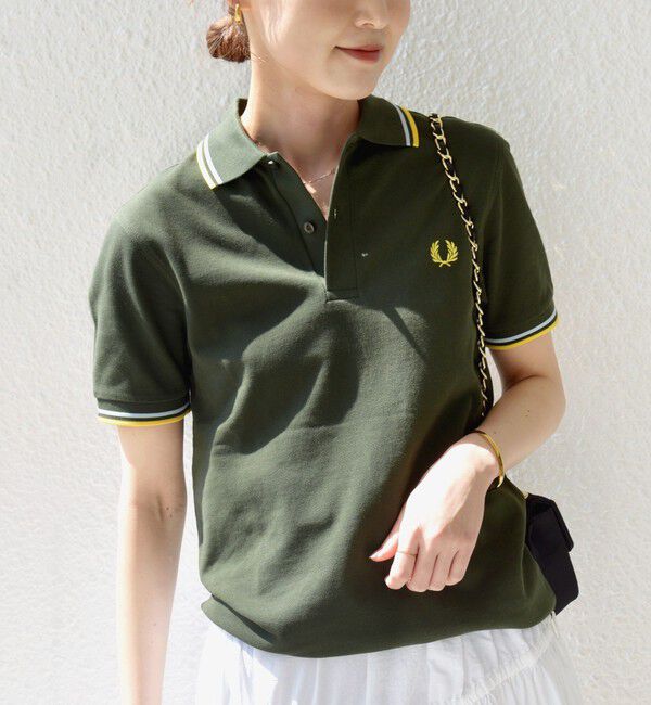 SHIPS for women「FRED PERRY:M3600 TWIN TIPPED POLO」|Tシャツ・カットソー|オリーブ