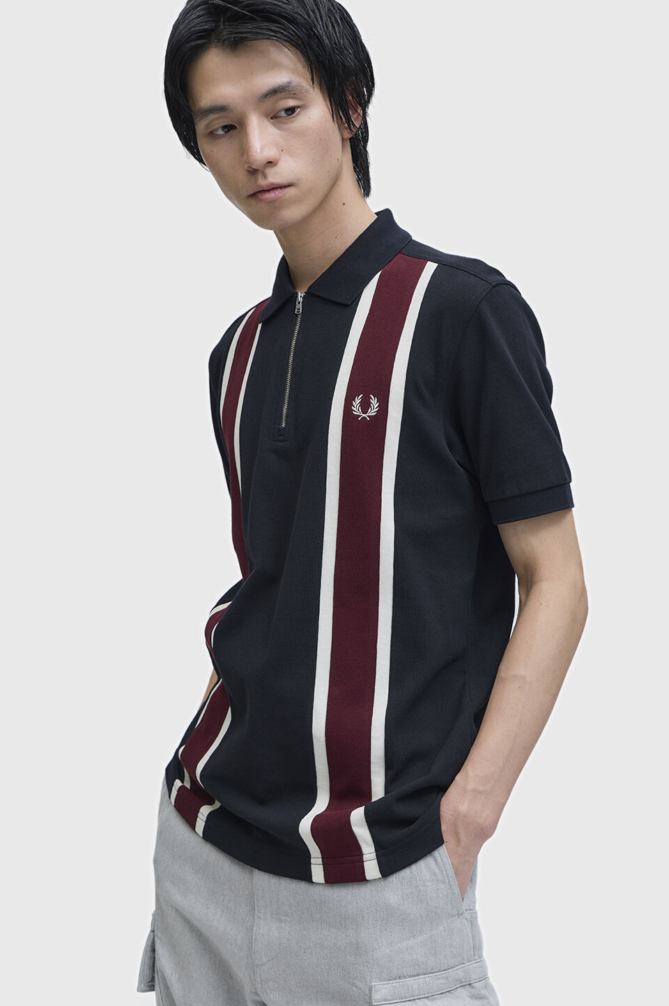 FRED PERRY 「Tramline Polo Shirt／トラムラインポロシャツ」|ポロシャツ|