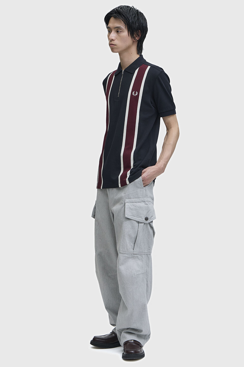 FRED PERRY 「Tramline Polo Shirt／トラムラインポロシャツ」|ポロシャツ|