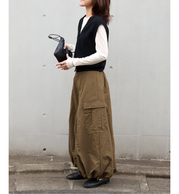 OUTDOOR PRODUCTS Usual Things「≪予約≫追加 ドロストバルーンカーゴスカート」|スカート|