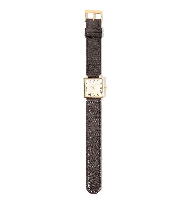 TOMORROWLAND GOODS「【別注】VAGUE WATCH Carre Piece リザードベルト クォーツウォッチ」|腕時計|49 ゴールドベゼル