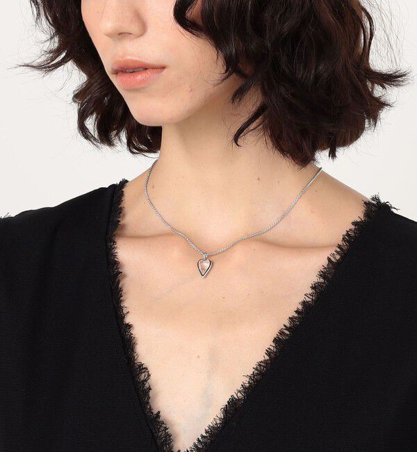 TOMORROWLAND GOODS「avgvst Small Rock Crystal Hart シルバーネックレス」|ネックレス|