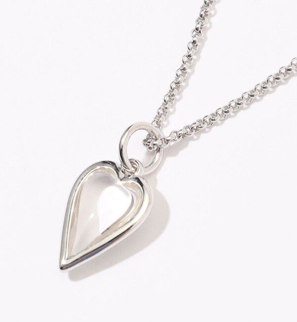 TOMORROWLAND GOODS「avgvst Small Rock Crystal Hart シルバーネックレス」|ネックレス|