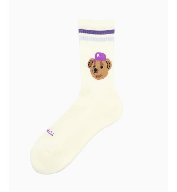 JOINT WORKS「ROSTER SOX / ロスターソックス TEAM BEAR」|ソックス|ホワイト