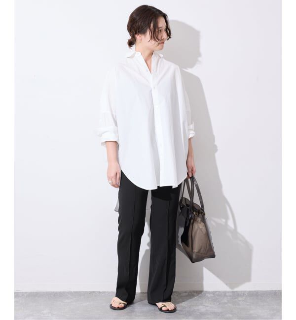 SLOBE IENA「《WEB限定/4サイズ展開/追加》ピンタックセミフレアパンツ」|その他|