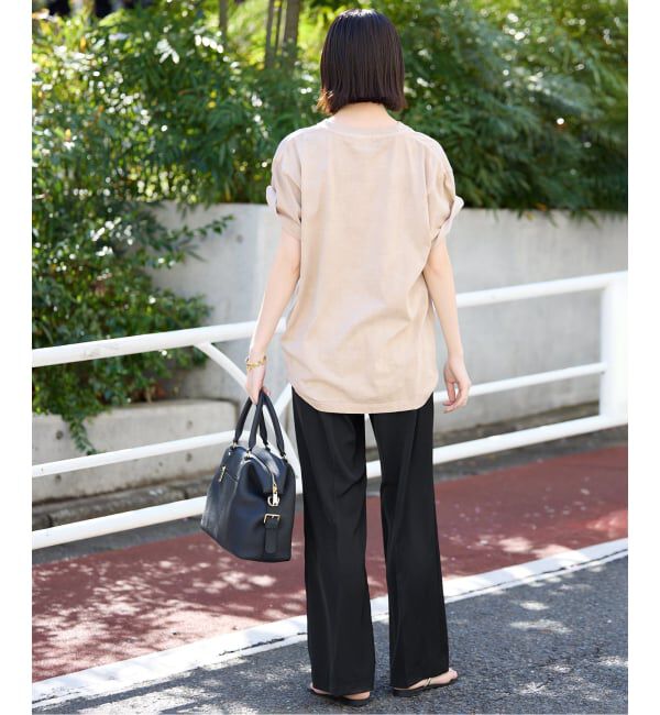 SLOBE IENA「《WEB限定/4サイズ展開/追加》ピンタックセミフレアパンツ」|その他|
