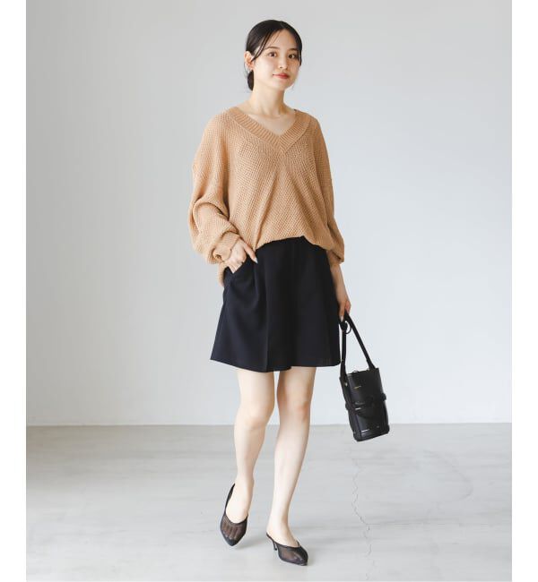 NOBLE「《セットアップ対応》ドンゴロスフレアショートパンツ」|その他|