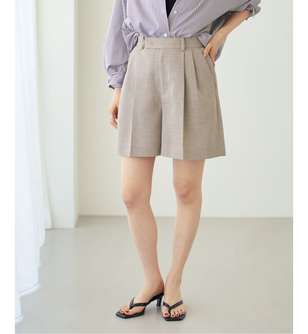 NOBLE「《セットアップ対応》ドンゴロスフレアショートパンツ」|その他|