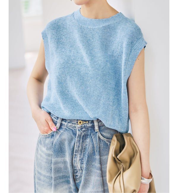 Spick and Span「《手洗い可》リネンミックスフレンチプルオーバー」|ニット・セーター|