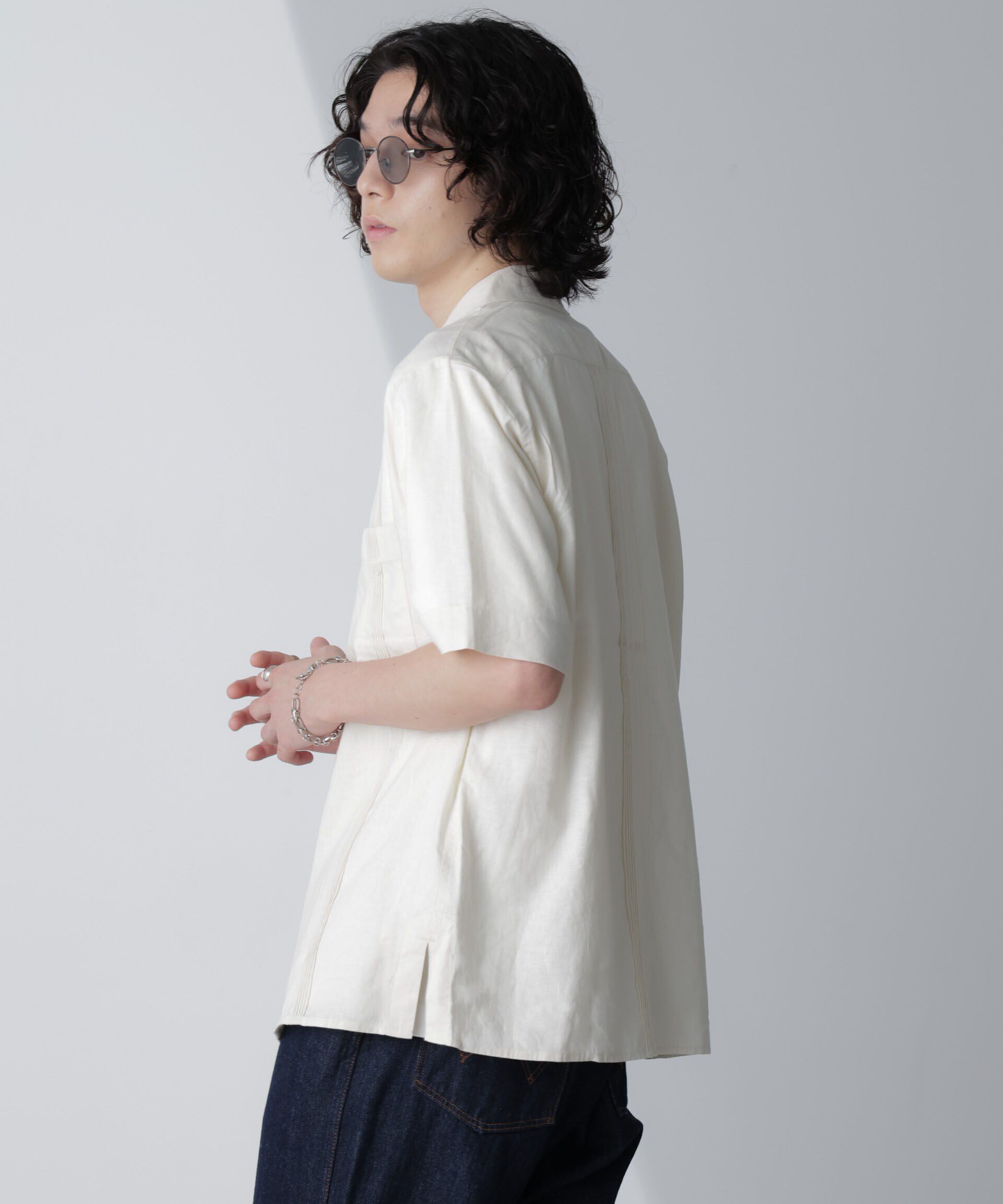 nano･universe「スタイリッシュキューバシャツ 半袖」|シャツ・ブラウス|
