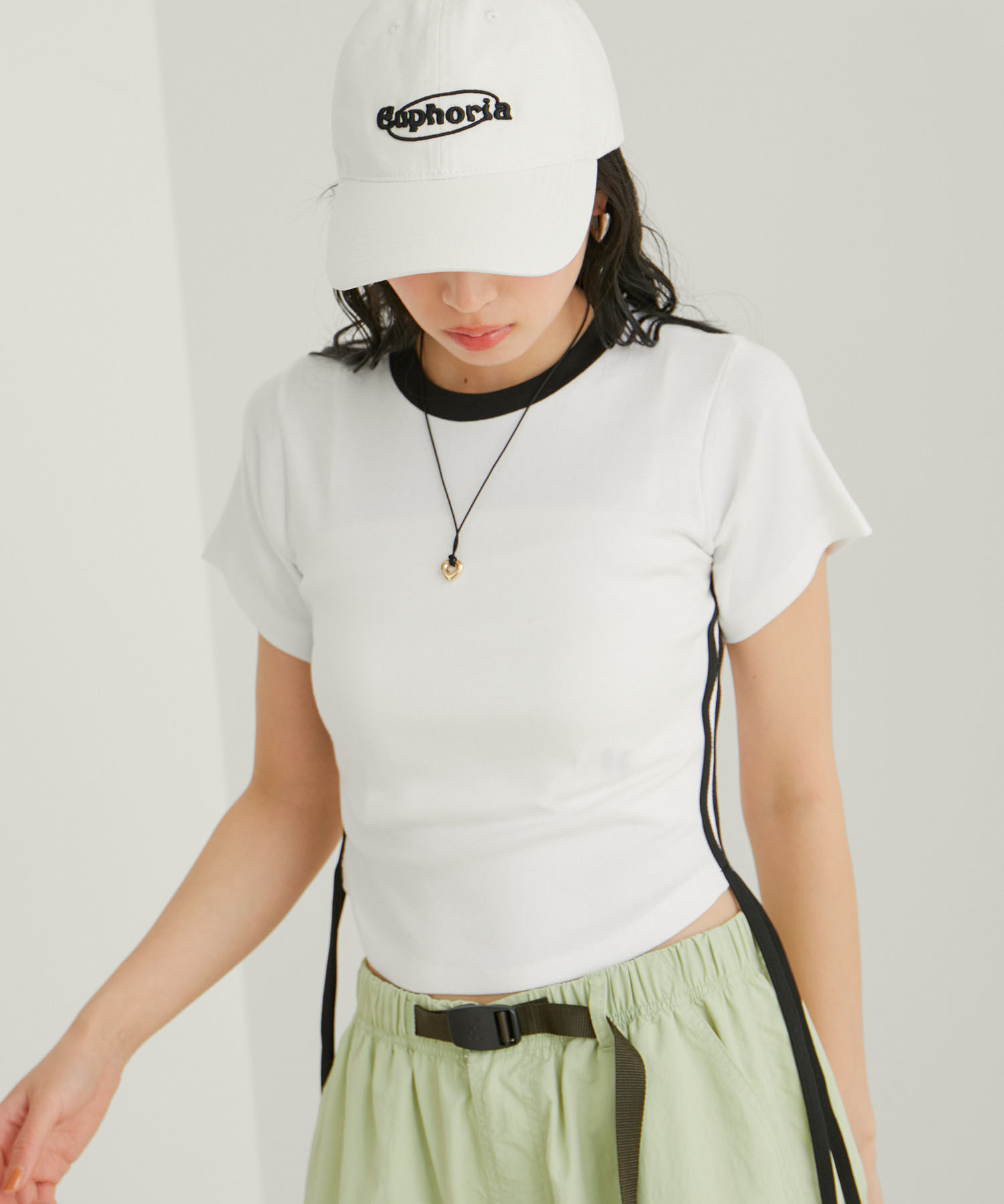 VIS「【WEB/一部店舗限定】サイドラインリボンプルオーバー」|Tシャツ・カットソー|