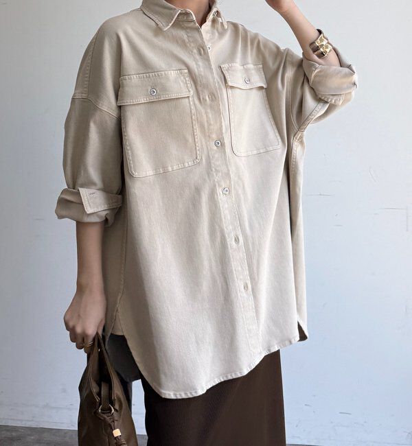  「【Healthy denim】Almond」|シャツ・ブラウス|