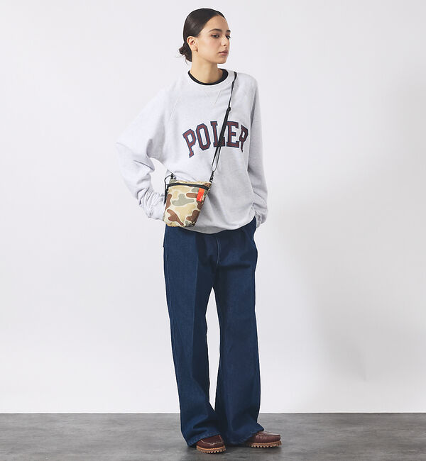 ABAHOUSE「【POLER/ポーラー】COLLEGE RAGLAN CREW スウェット/カレ」|スウェット・ジャージ|