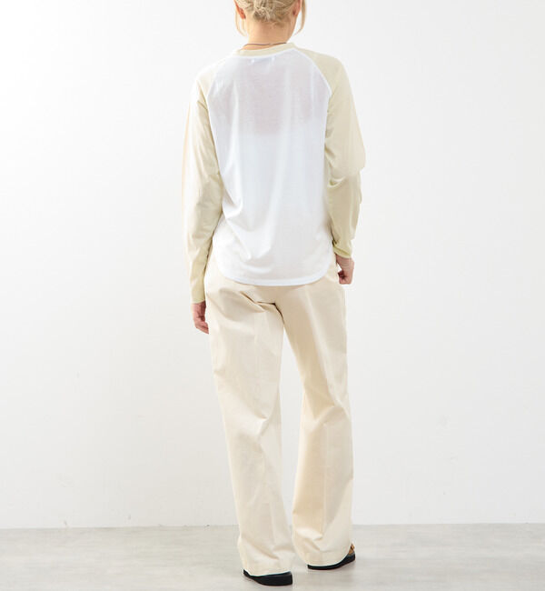 SOFFITTO「【A_/エース】カーブヘムベースボールTシャツ」|Tシャツ・カットソー|