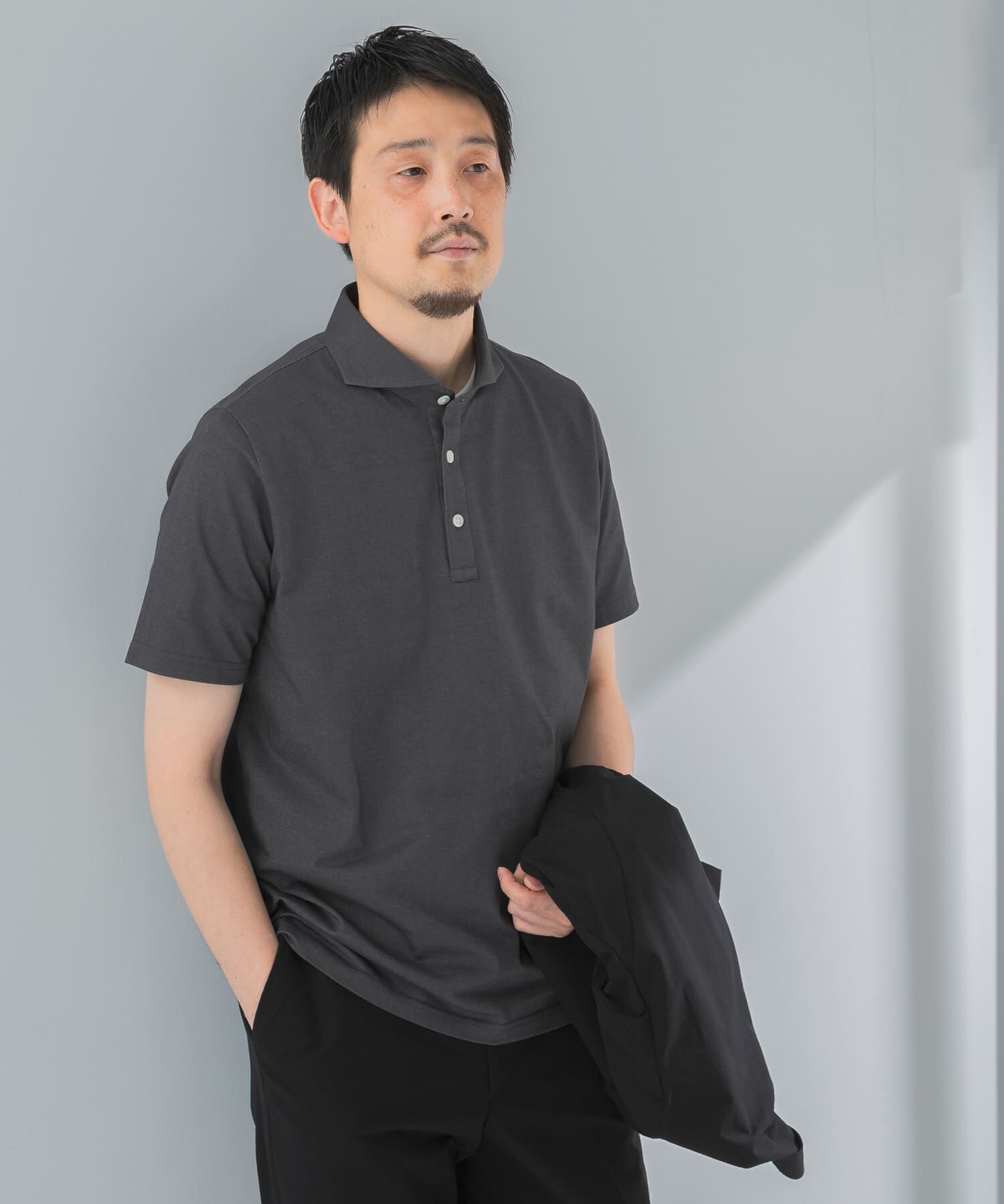 URBAN RESEARCH DOORS「『吸水速乾』LIFE STYLE TAILOR　カッタウェイ半袖プルオーバー」|シャツ・ブラウス|
