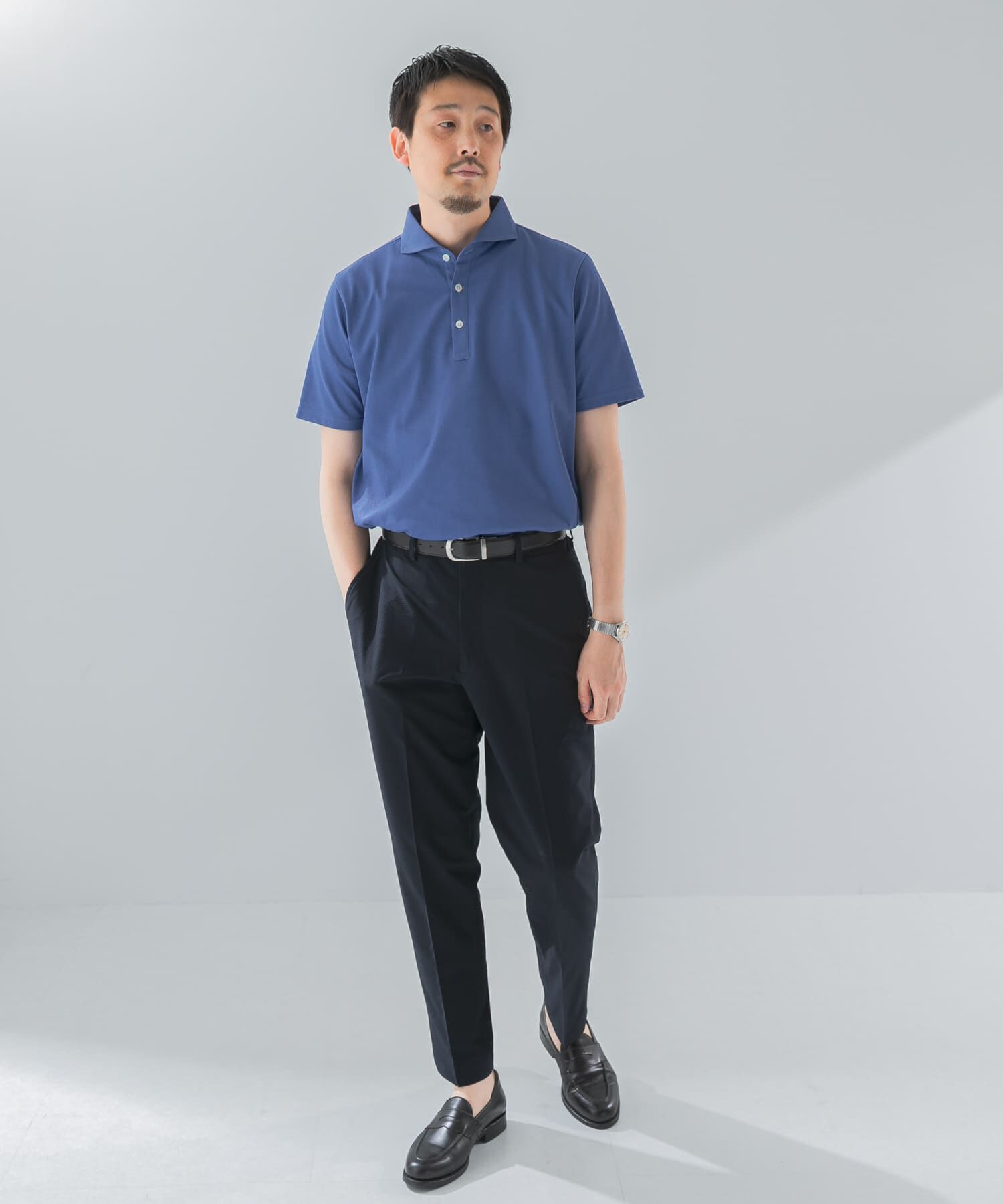 URBAN RESEARCH DOORS「『吸水速乾』LIFE STYLE TAILOR　カッタウェイ半袖プルオーバー」|シャツ・ブラウス|