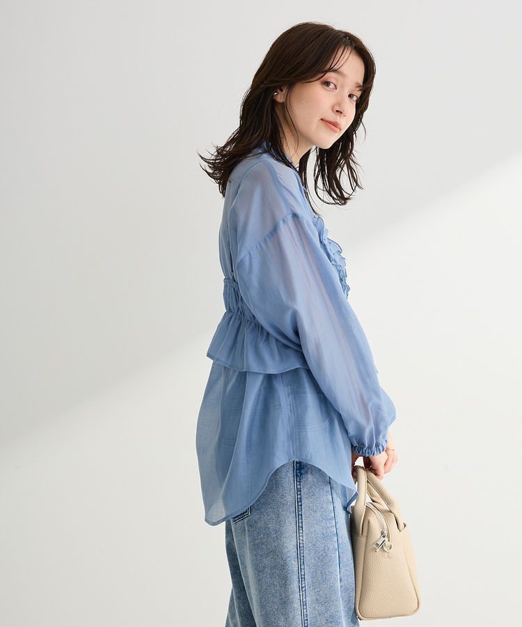 Green Parks「【WEB限定】SET2点フリルビスチェ+シャツチュニックⅡ」|シャツ・ブラウス|