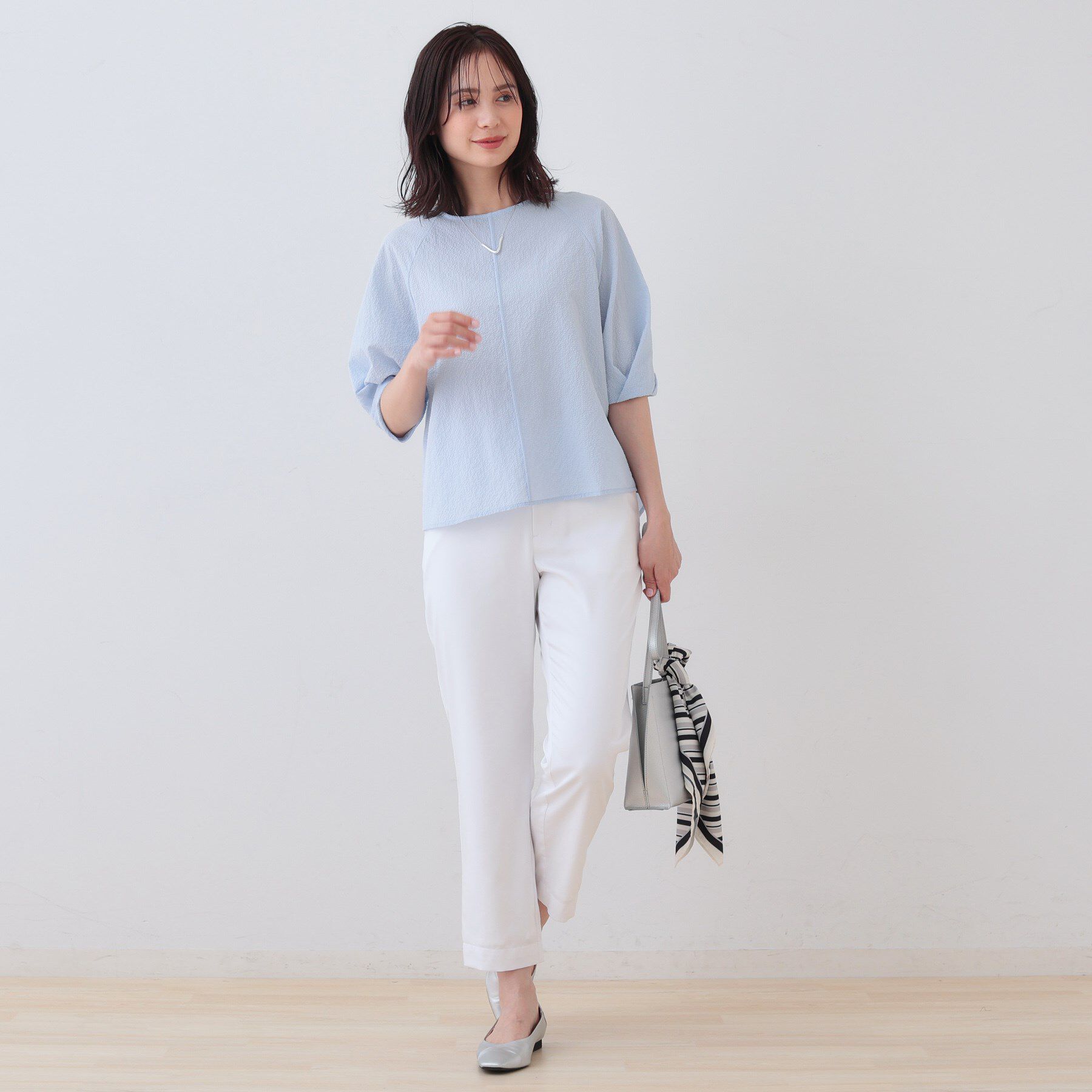 INDIVI「ストレッチストレートパンツ」|その他|