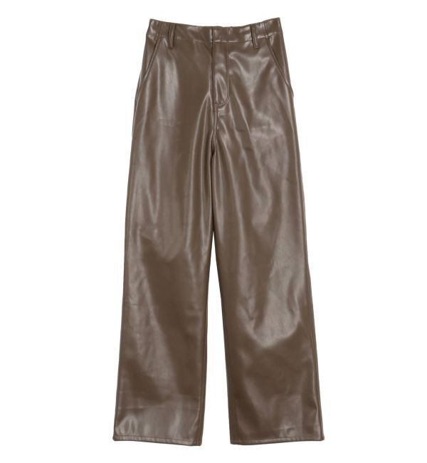 ELENDEEK「WIDE STRAIGHT LEATHER PT」|その他|