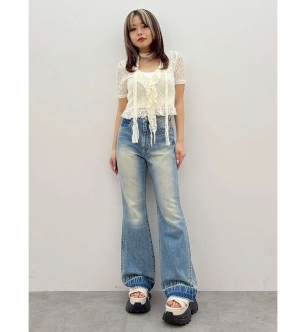 EVRIS「レースチョーカーネックトップス」|シャツ・ブラウス|