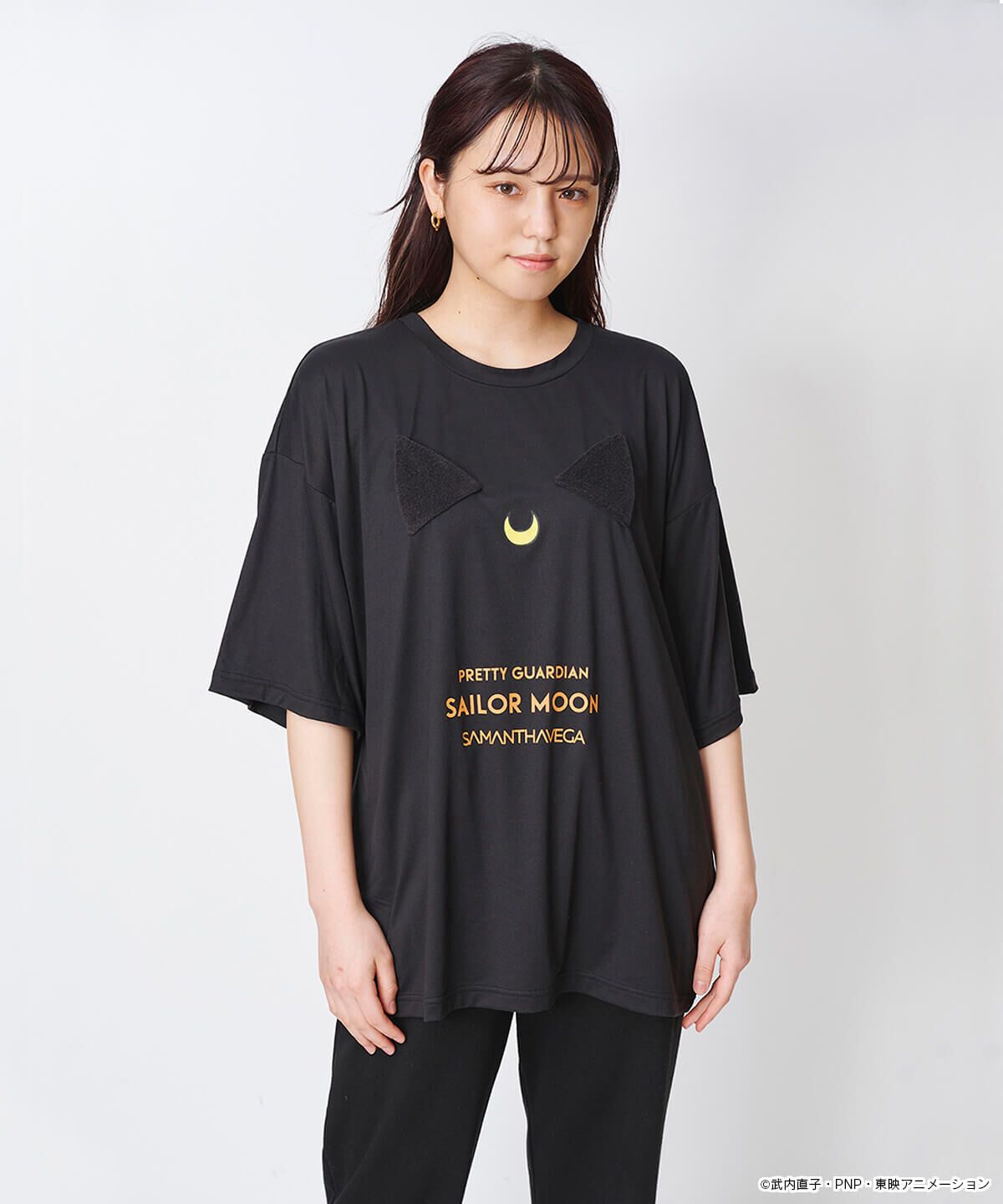 Samantha Vega「美少女戦士セーラームーン　ルームウェア　Tシャツ ルナ」|その他|ブラック