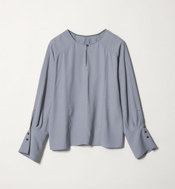 EMMEL REFINES「＜EMMEL REFINES＞EM ハイショク ステッチ 2WAY ブラウス」|シャツ・ブラウス|LT.BLUE