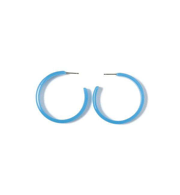 BEAMSBOY「クリア フープ ピアス」|その他|BLUE