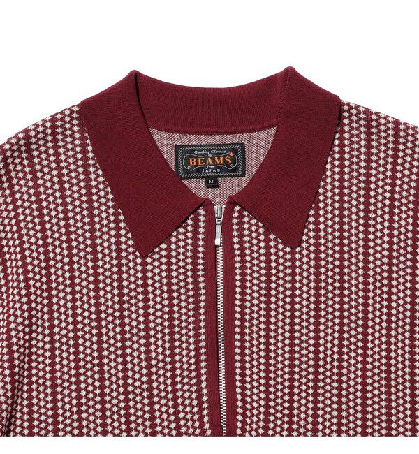 BEAMS PLUS「Half Zip Knit Polo」|ポロシャツ|