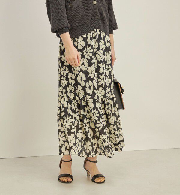 SHIPS for women「〈手洗い可能〉DEVEAUX シャーリング マーメイド スカート」|スカート|