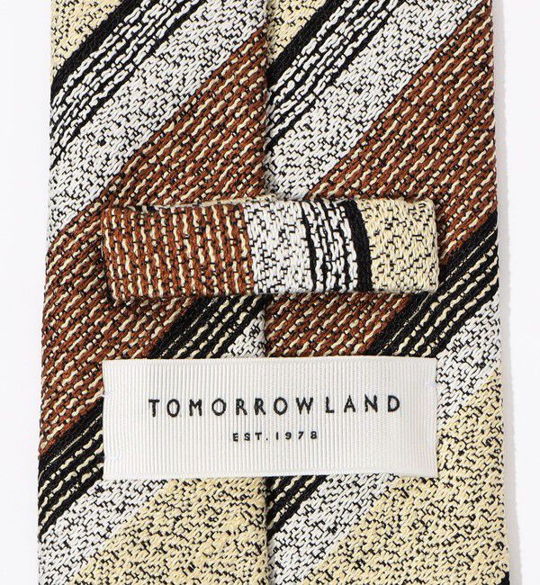 TOMORROWLAND GOODS「TOMORROWLAND シルクジャガード レジメンタルストライプネクタイ」|ネクタイ・蝶ネクタイ|