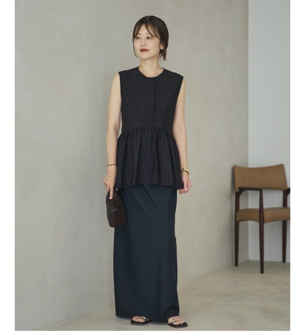 Plage「PROTAGONISTA / プロタゴニスタ 別注 SIDE RBN WASHABLE SATIN ブラウス」|シャツ・ブラウス|
