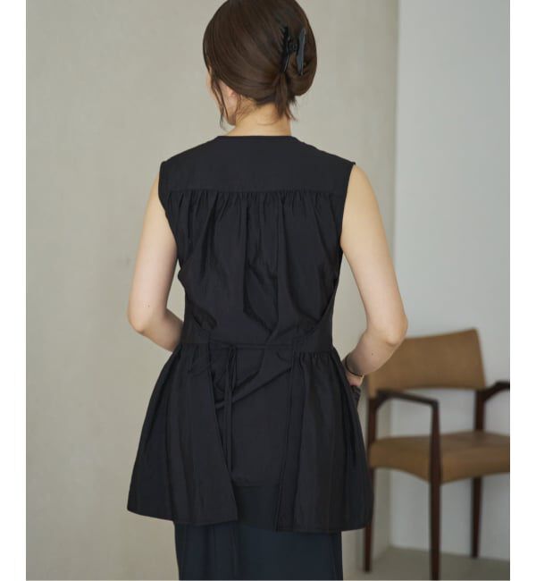 Plage「PROTAGONISTA / プロタゴニスタ 別注 SIDE RBN WASHABLE SATIN ブラウス」|シャツ・ブラウス|